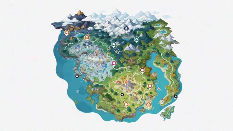 原神地图 示意图